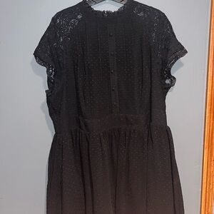 Retro sheet by Tord black fit and flare dress size 20